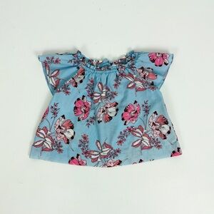 GAP Floral Flutter Sleeve Top | 12-18 Months